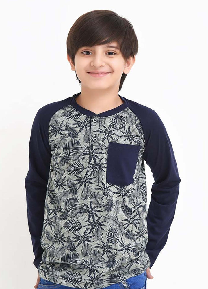 Ochre Cotton   T-Shirt for Boys -  OKB-42