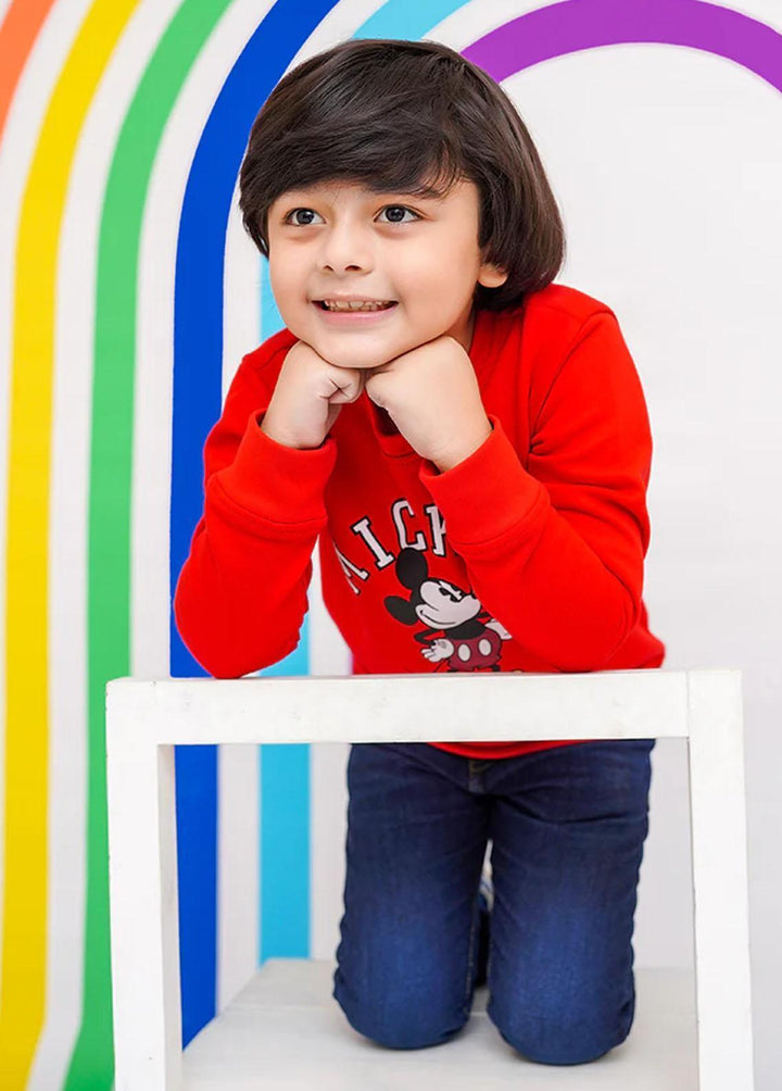 Ochre  Printed Sweatshirts for Boys -  OKB-257