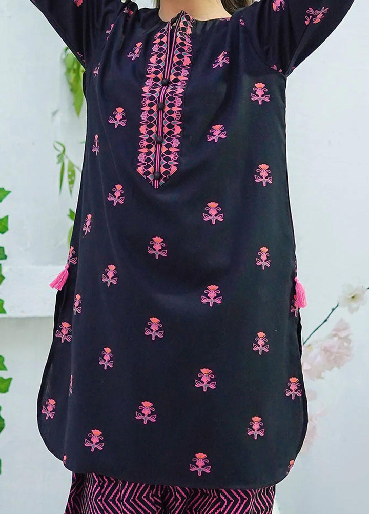 Ochre Cotton Fancy 2 Piece Suit for Girls -  OFW-COR-03