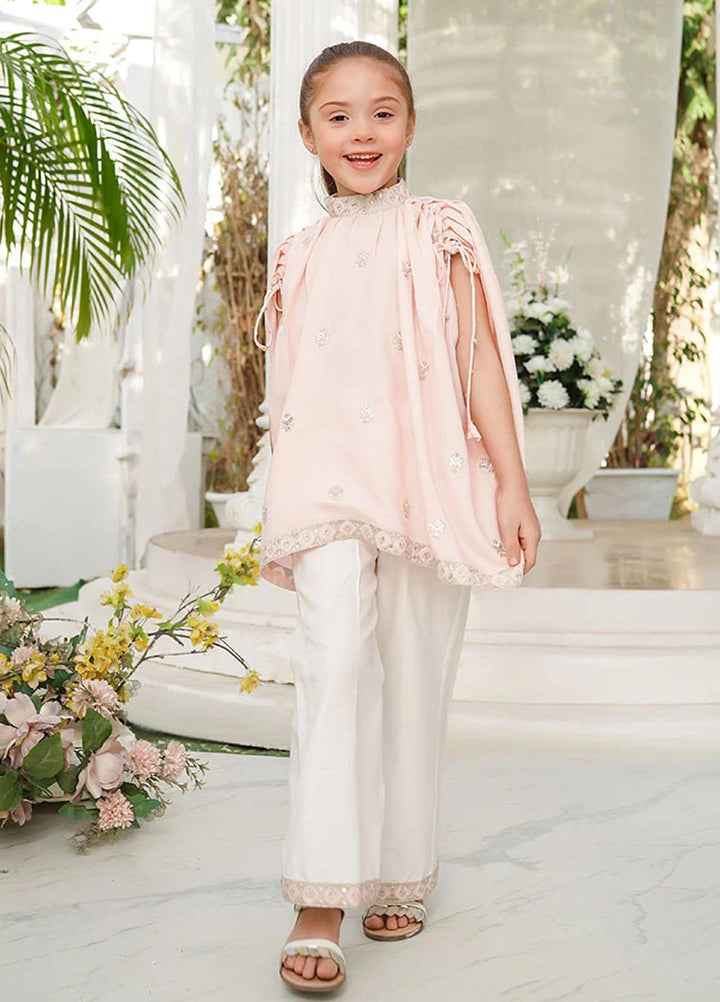 Ochre Viscose Fancy 2 Piece Suit for Girls -  OFW-FC-01