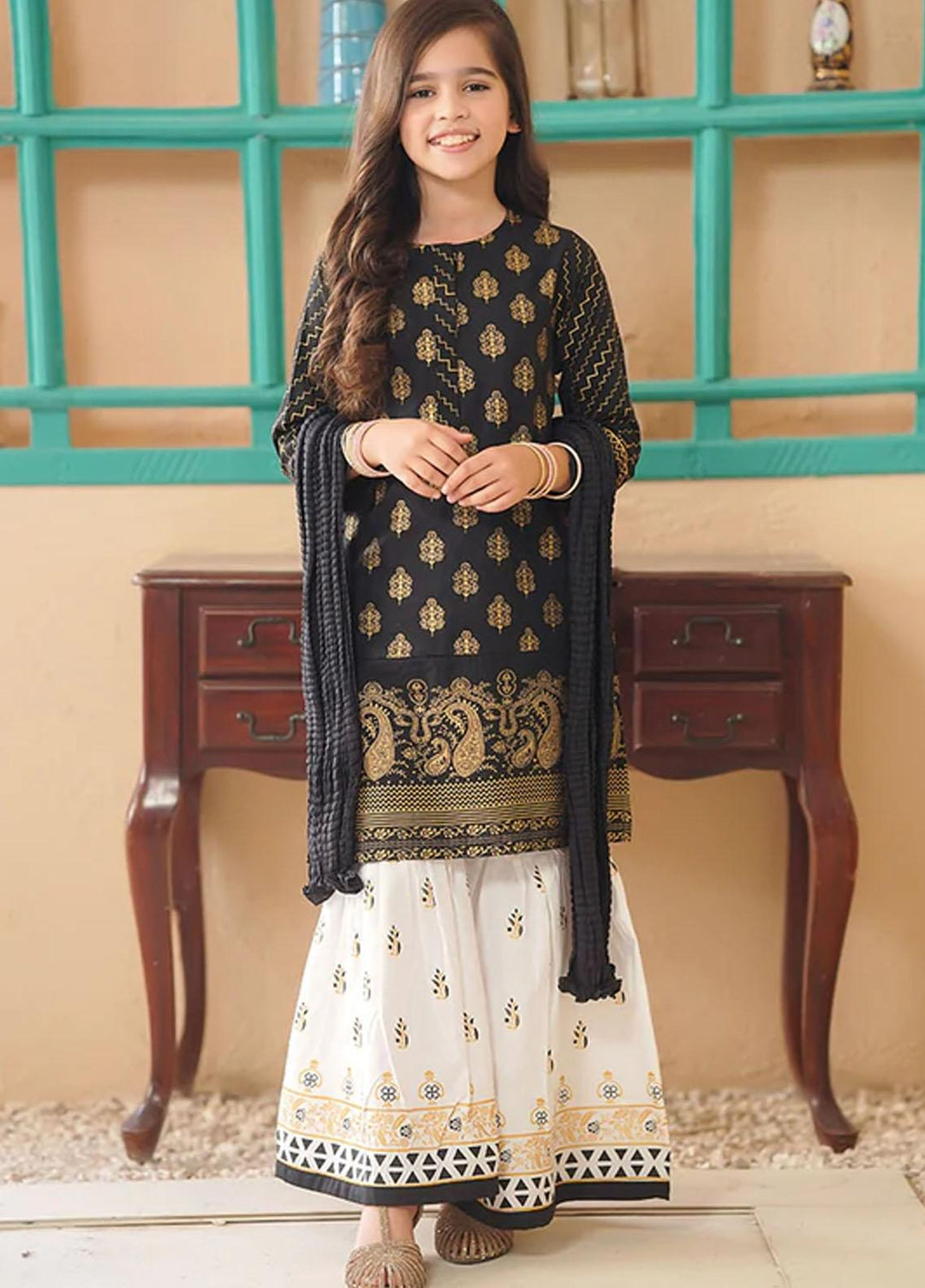 Ochre Cotton  3 Piece for Girls -  OFW 461