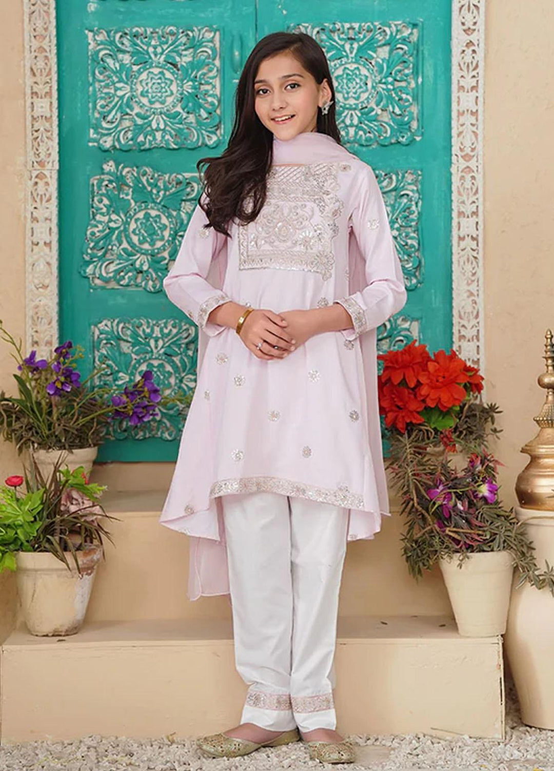 Ochre Cotton  3 Piece for Girls -  OFW 442