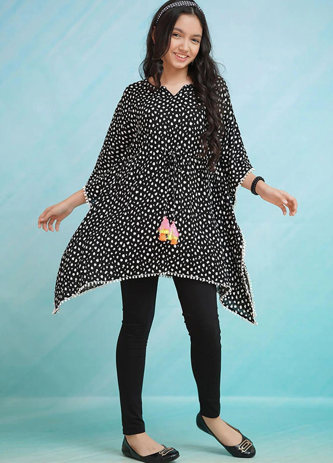 Ochre Cotton Fancy Top for Girls -  OWT 537