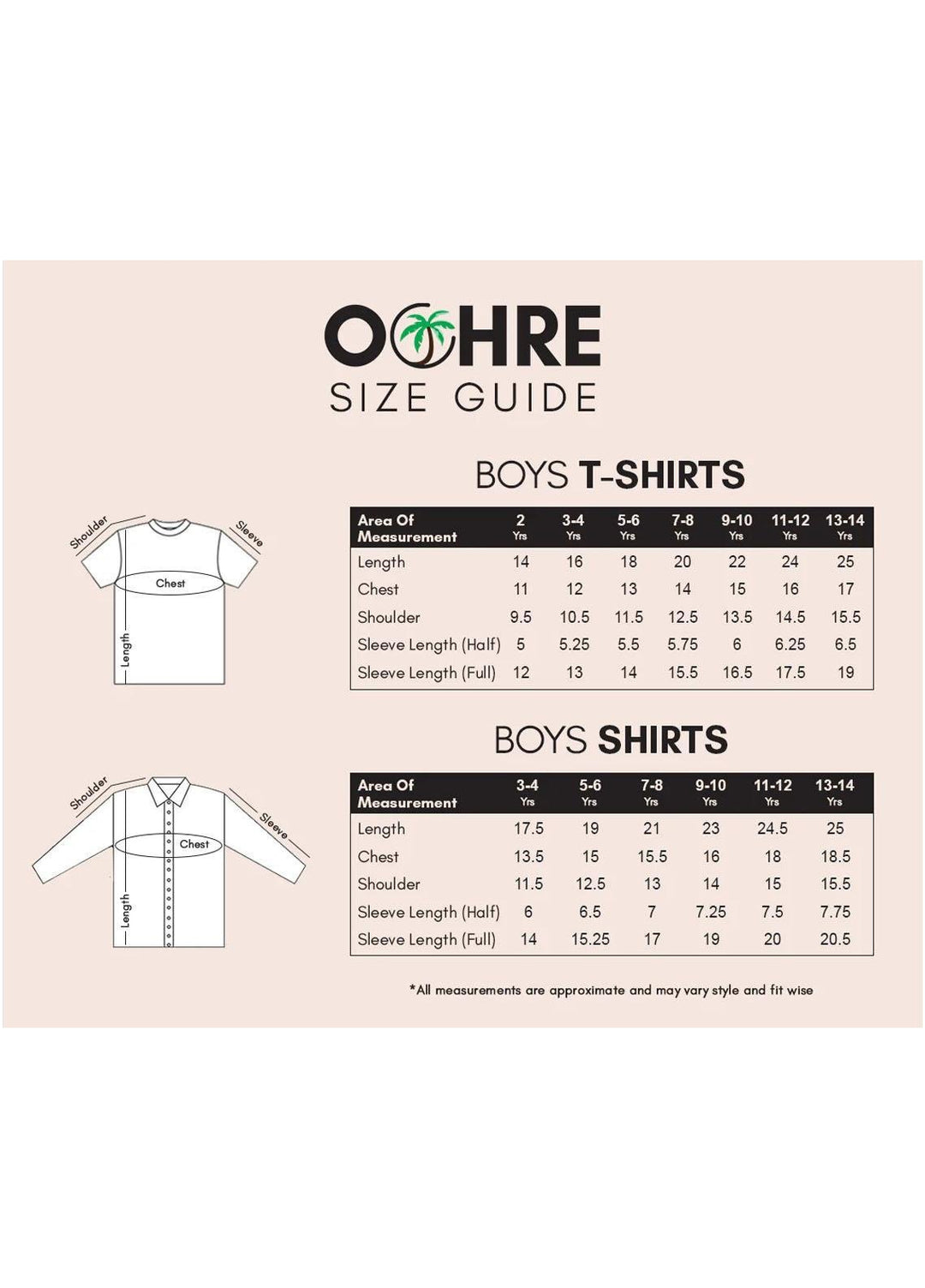 Ochre   T-Shirt for Boys -  OKB 232