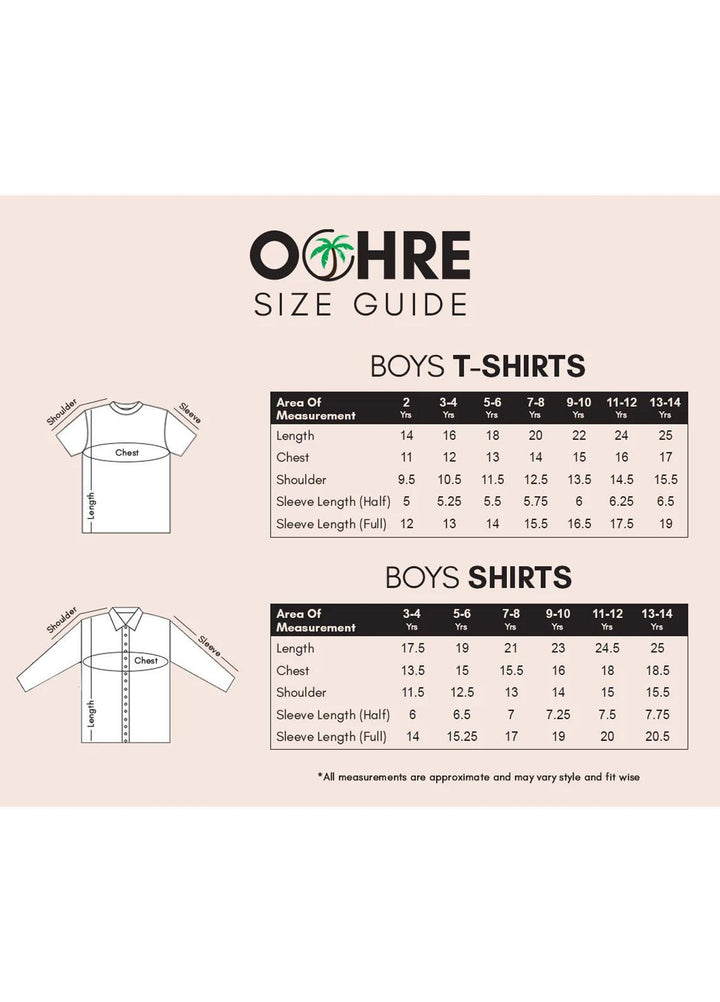 Ochre   Shirts for Boys -  OBWS 04