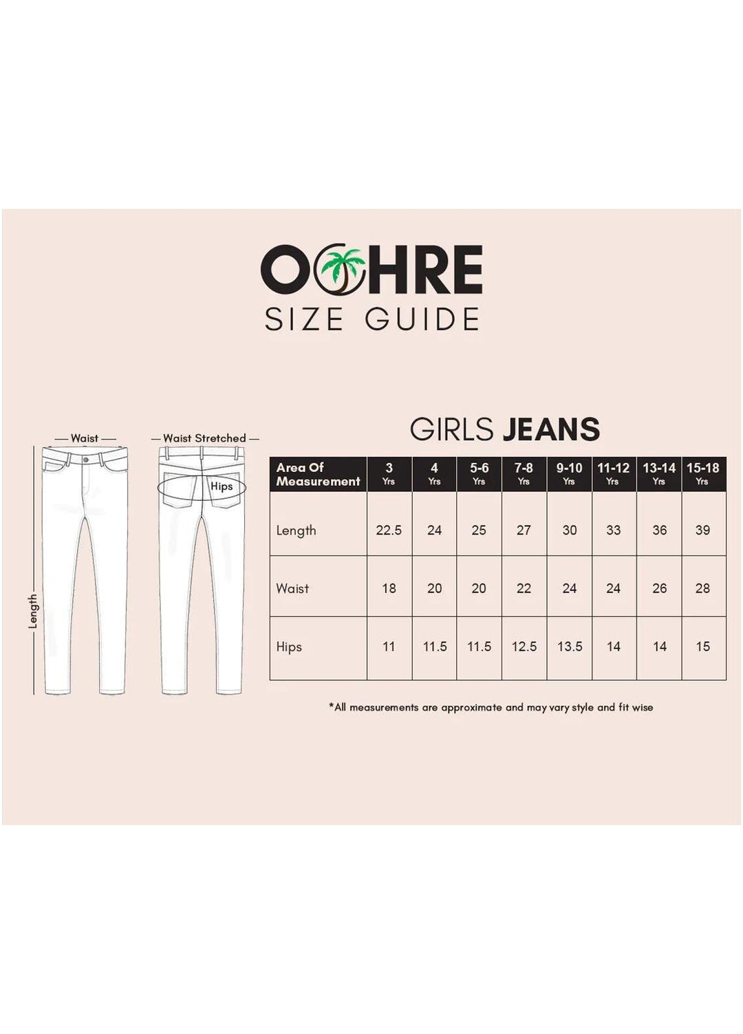 Ochre   Jeans for Girls -  ODP 07
