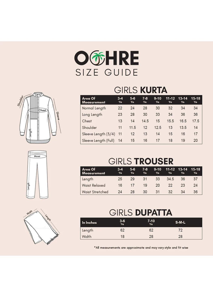 Ochre   3 Piece Suit for Girls -  OFW 500