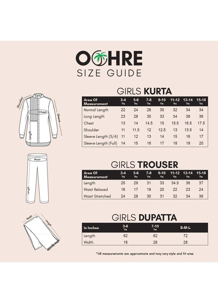 Ochre   3 Piece Suit for Girls -  OFW 504