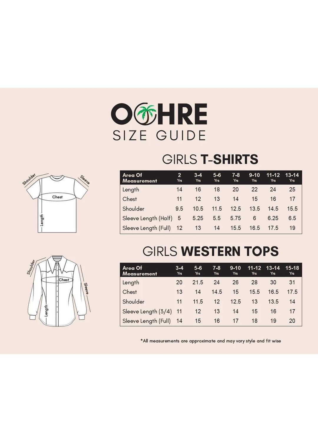 Ochre   T-Shirt for Girls -  OGK 223
