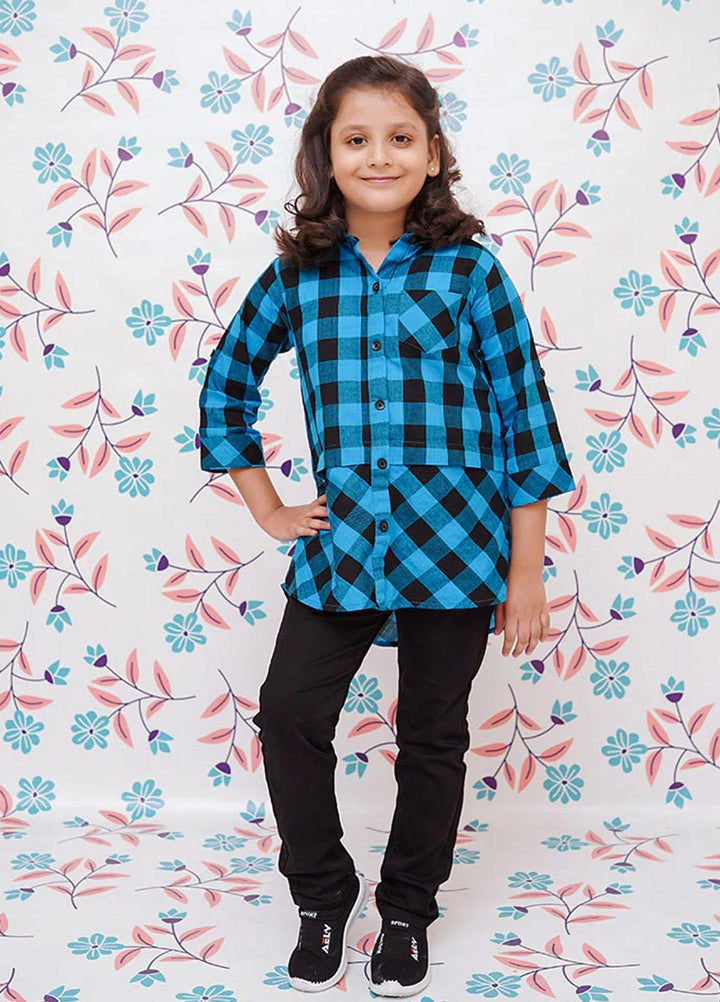 Ochre   Top for Girls -  OWT 436 BLUE