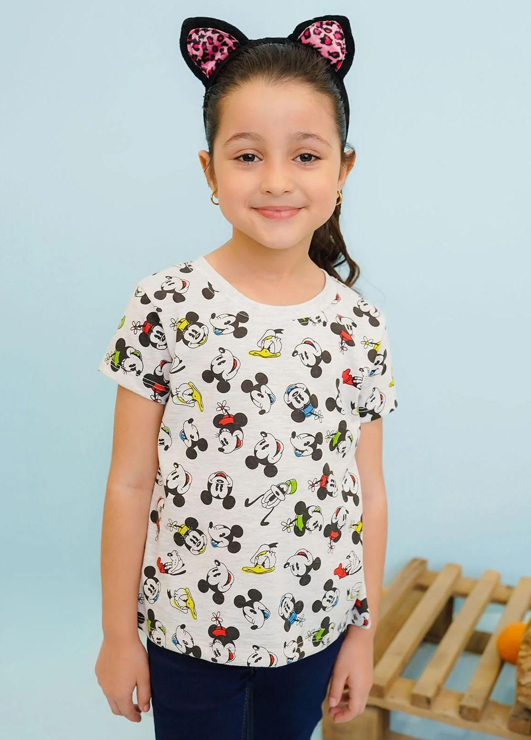 Ochre Jersey Fancy T-Shirts for Girls -  OGK-276