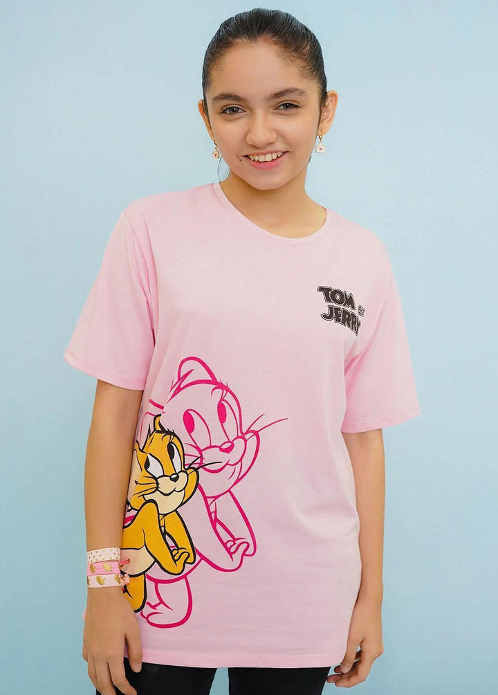Ochre Jersey Fancy T-Shirts for Girls -  OGK-288