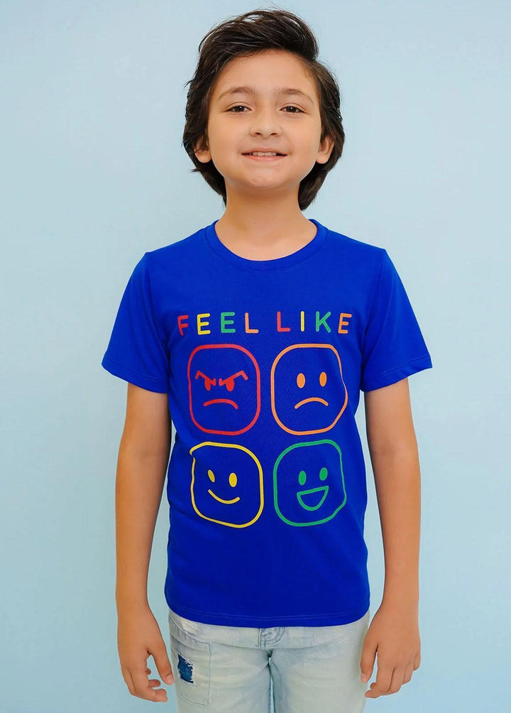 Ochre Jersey Fancy T-Shirts for Boys -  OKB-289