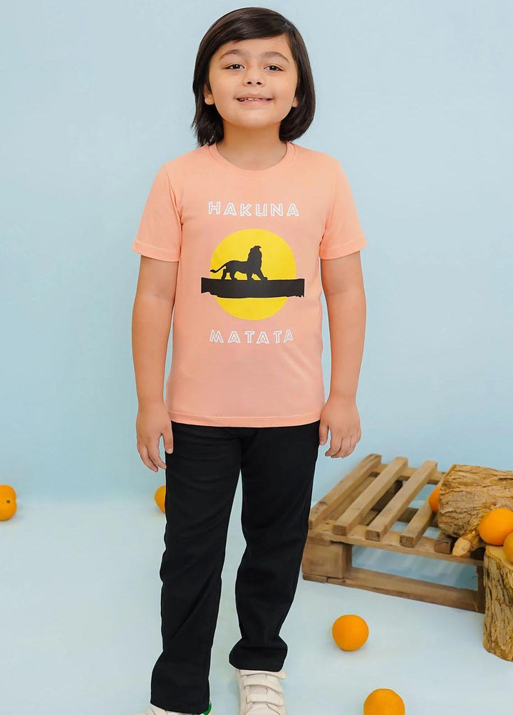 Ochre Jersey Fancy T-Shirts for Boys -  OKB-307
