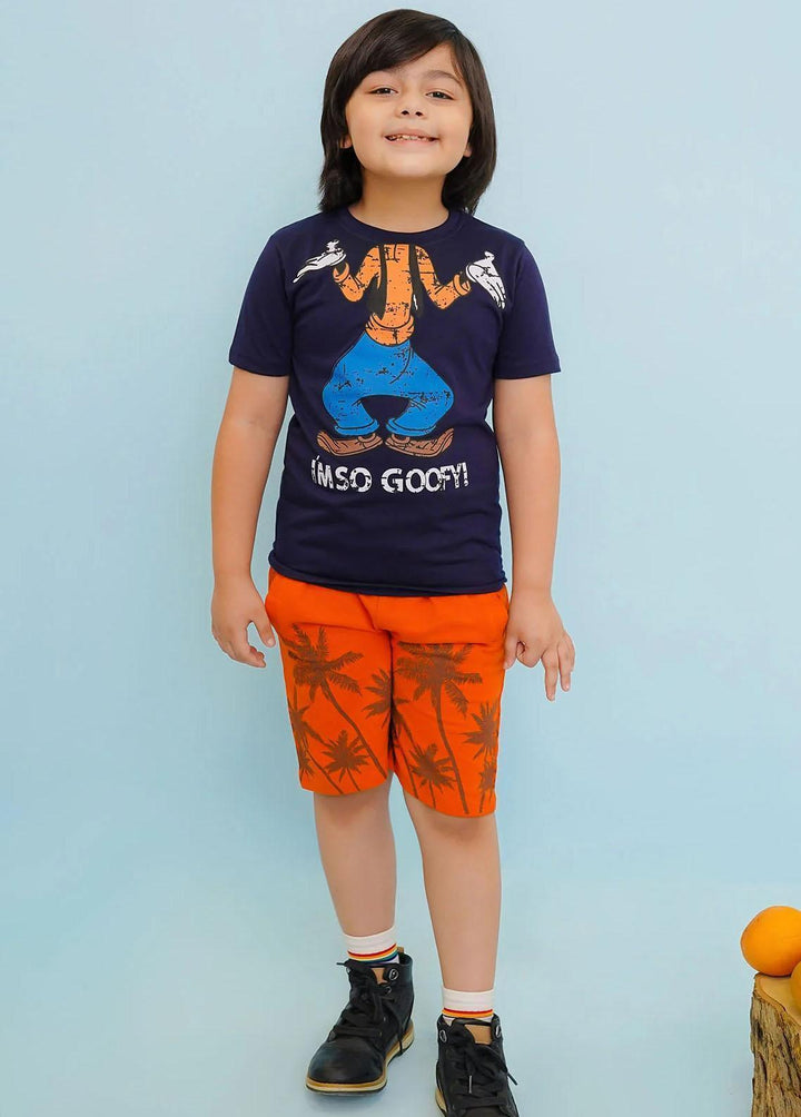 Ochre Jersey Fancy T-Shirts for Boys -  OKB-312