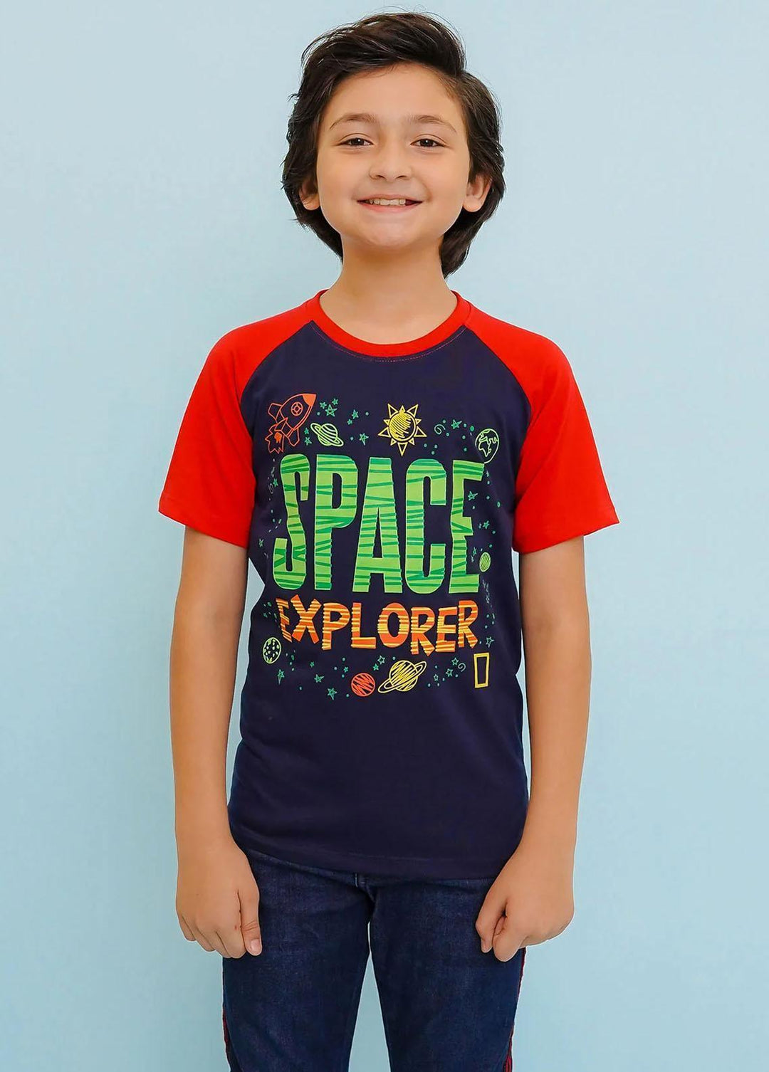 Ochre Jersey Fancy T-Shirts for Boys -  OKB-314
