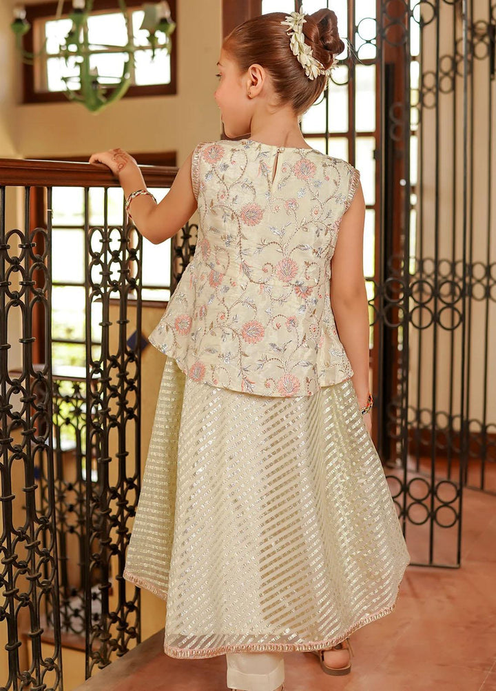 Ochre Cotton Silk Fancy 2 Piece Suit for Girls -  OFW-MAX-03