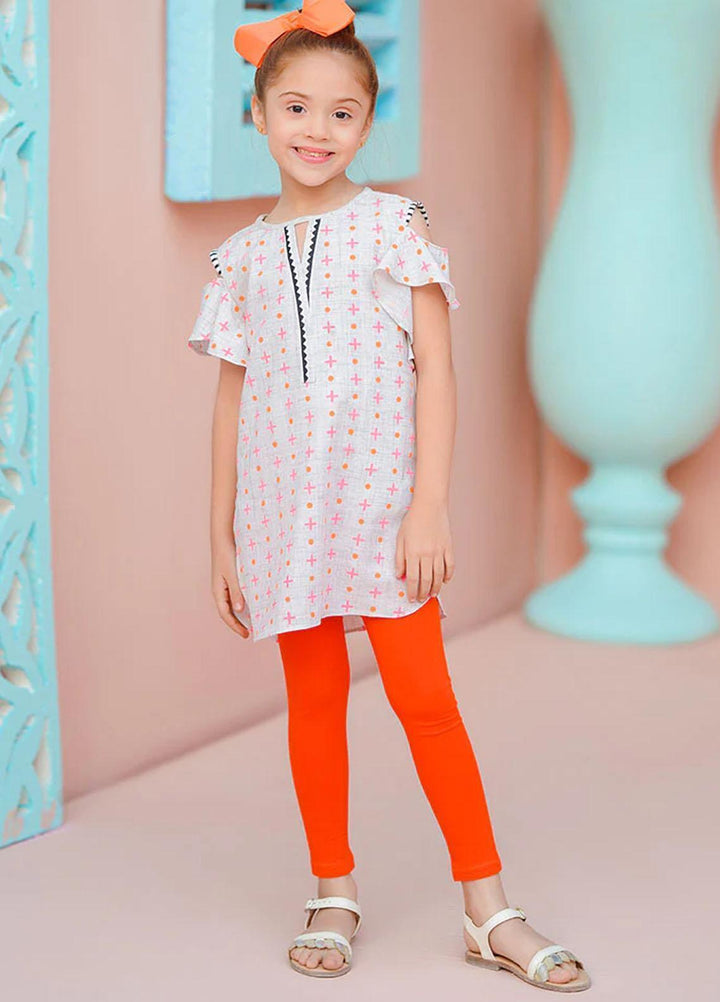 Ochre Cotton Fancy Shirt for Girls -  OFK-PRC-07