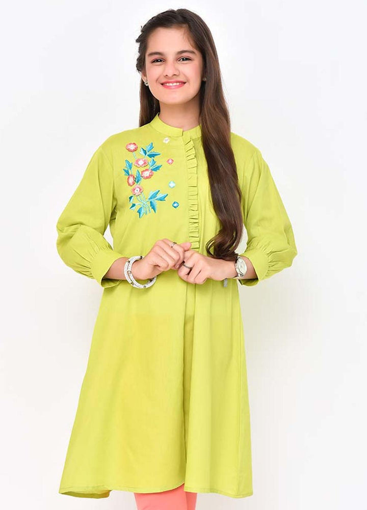 Ochre Cotton   Girls Top -  OFK-757