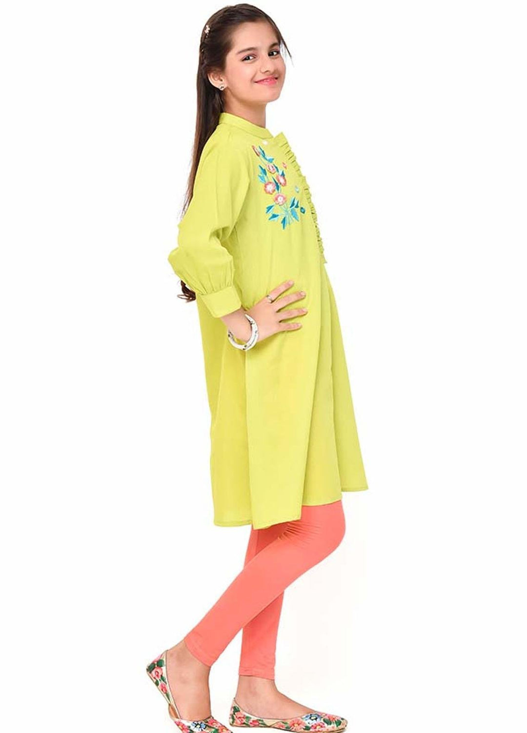 Ochre Cotton   Girls Top -  OFK-757
