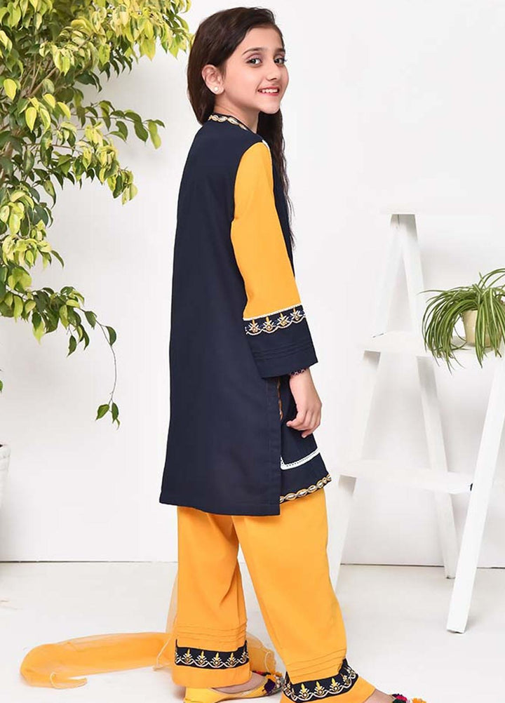 Ochre Cotton   3 Piece for Girls -  OFK-763