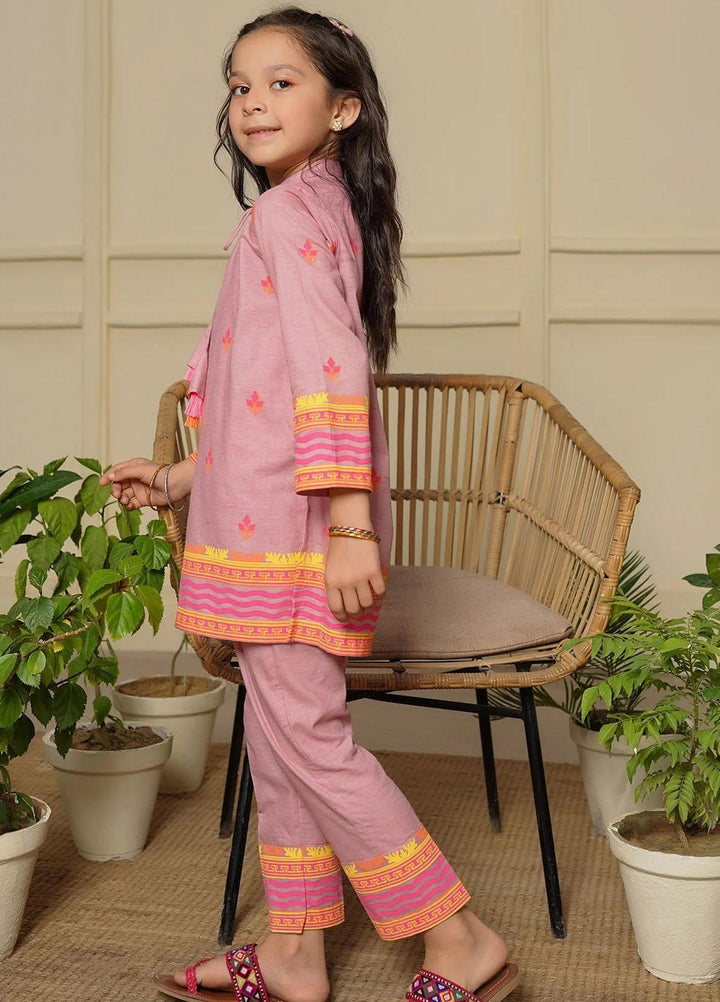 Ochre Cotton Printed Co-ords for Girls -  OFW-COR-48