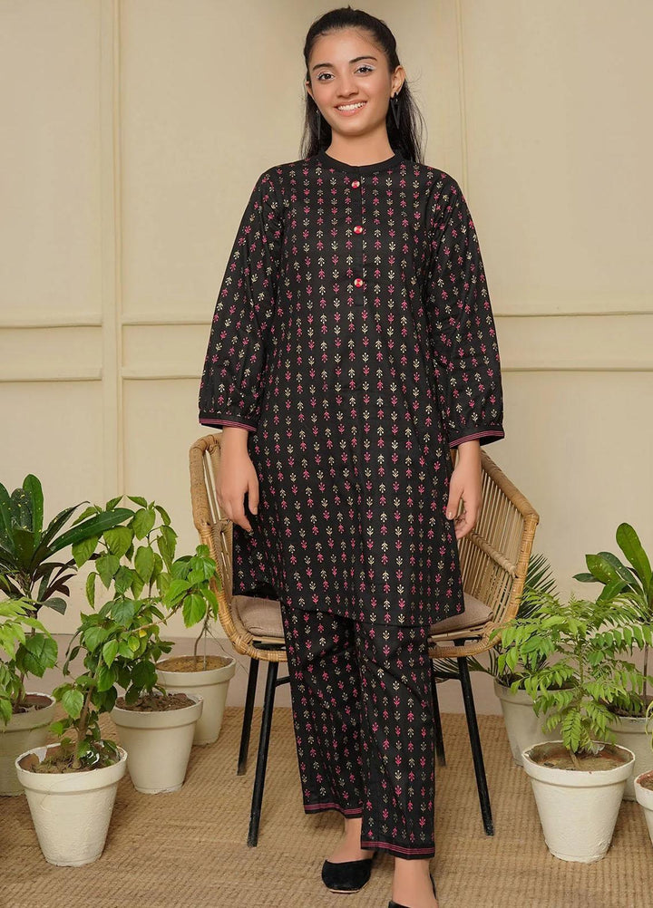 Ochre Cotton Printed Co-ords for Girls -  OFW-COR-62