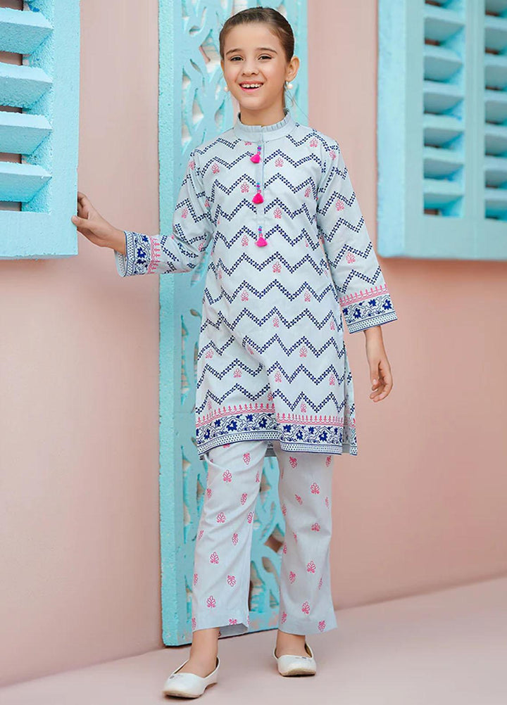 Ochre Cotton Fancy 2 Piece Suit for Girls -  OFW-COR-14