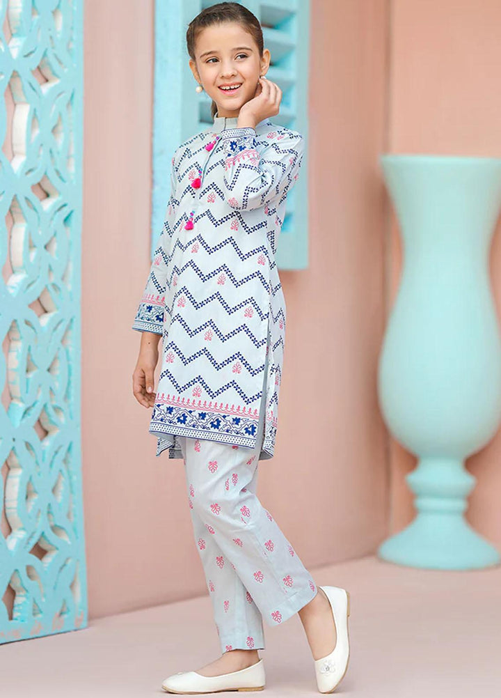 Ochre Cotton Fancy 2 Piece Suit for Girls -  OFW-COR-14