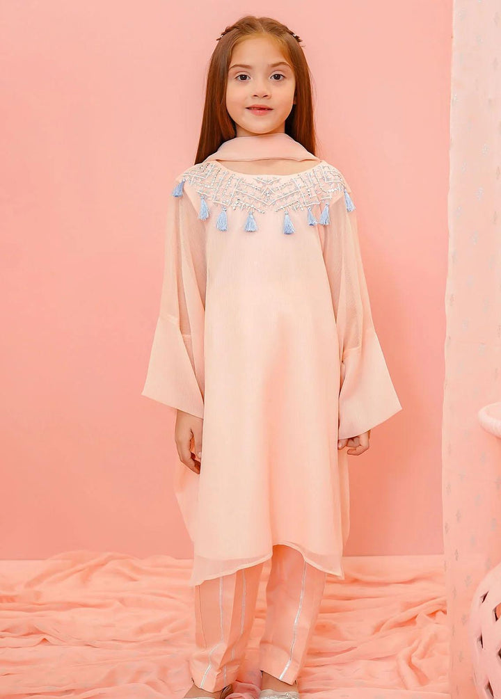 Ochre Chiffon Casual 3 Piece for Girls -  OFW-AC-19