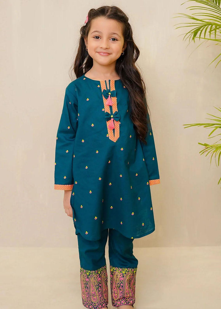 Ochre Cotton Casual 2 Piece Suit for Girls -  OFW-COR-21