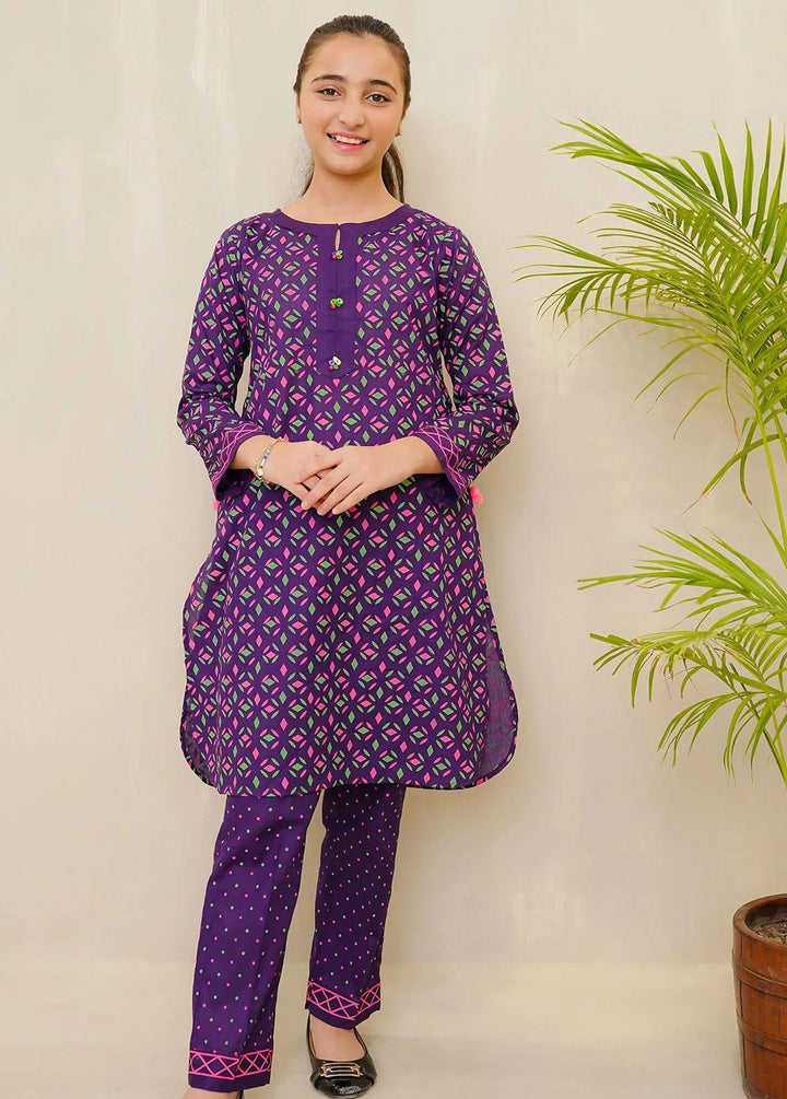 Ochre Cotton Casual 2 Piece Suit for Girls -  OFW-COR-26