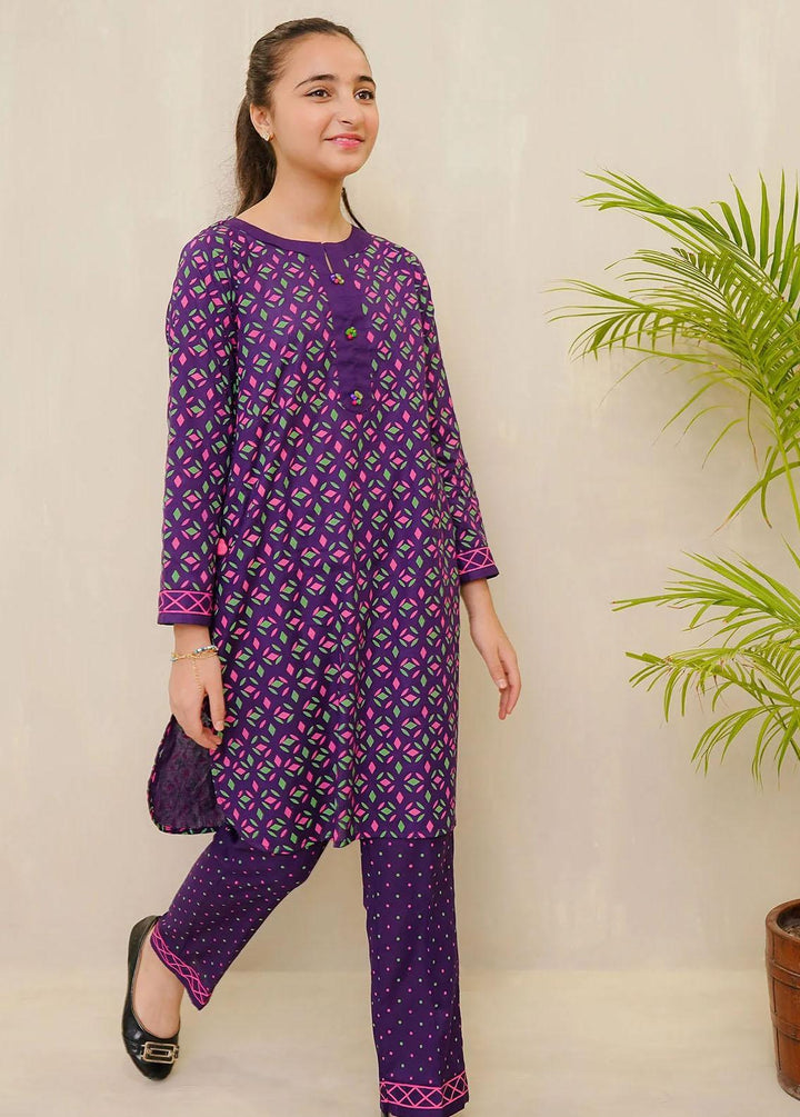 Ochre Cotton Casual 2 Piece Suit for Girls -  OFW-COR-26