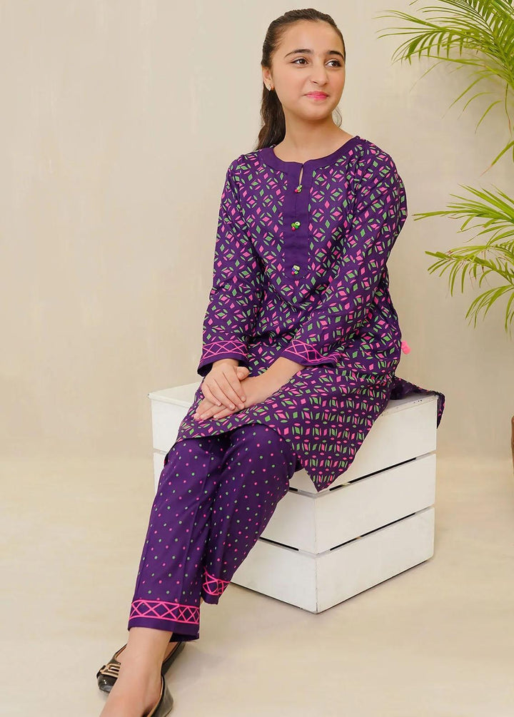 Ochre Cotton Casual 2 Piece Suit for Girls -  OFW-COR-26