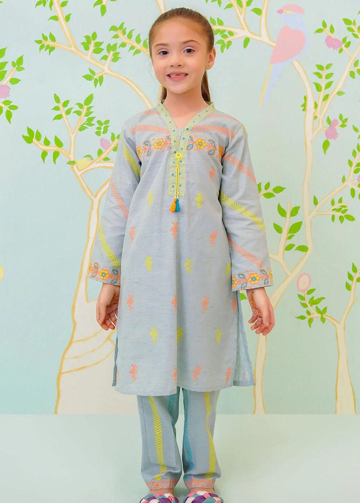 Ochre Cotton Casual 2 Piece Suit for Girls -  OFW-COR-31