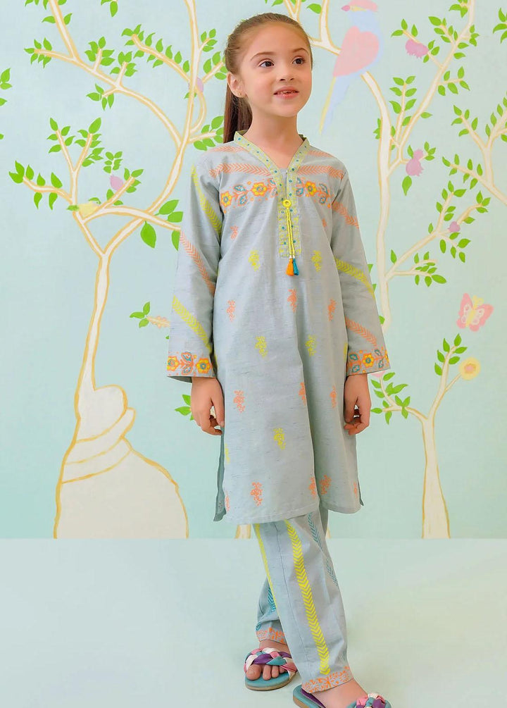 Ochre Cotton Casual 2 Piece Suit for Girls -  OFW-COR-31