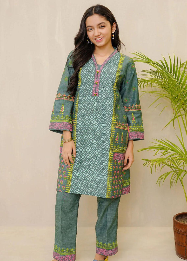 Ochre Cotton Casual 2 Piece Suit for Girls -  OFW-COR-32
