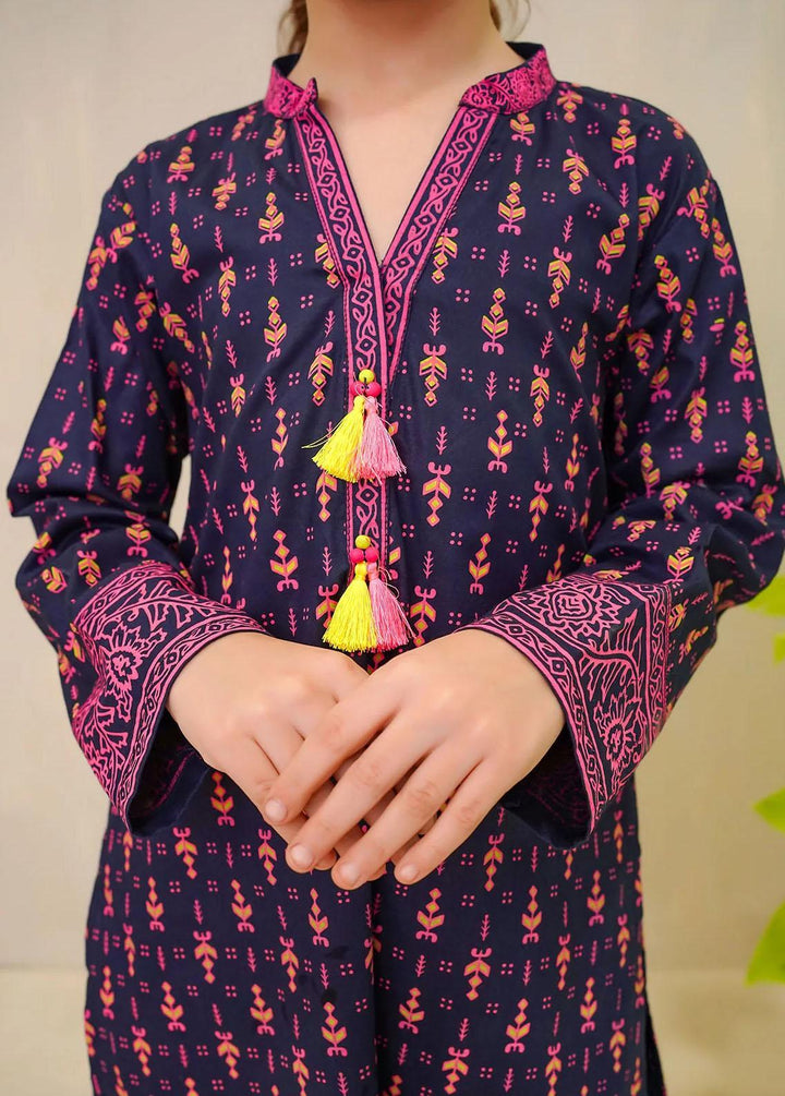 Ochre Cotton Casual 2 Piece Suit for Girls -  OFW-COR-36