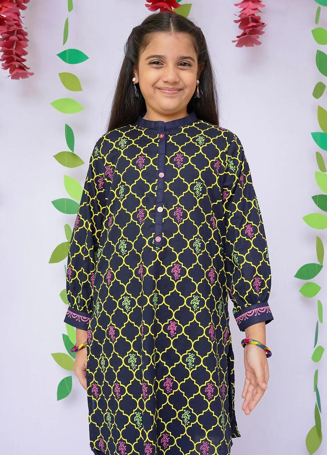 Ochre Cotton Casual Co-Ords for Girls -  OFW-COR-43