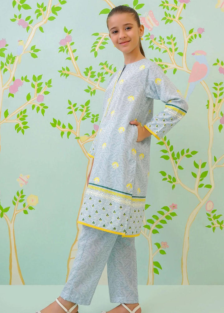 Ochre Cotton Casual 2 Piece Suit for Girls -  OFW-COR-44