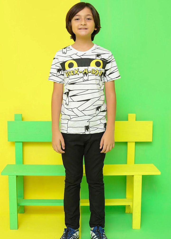 Ochre Jersey Casual T-Shirts for Boys -  OKB-293