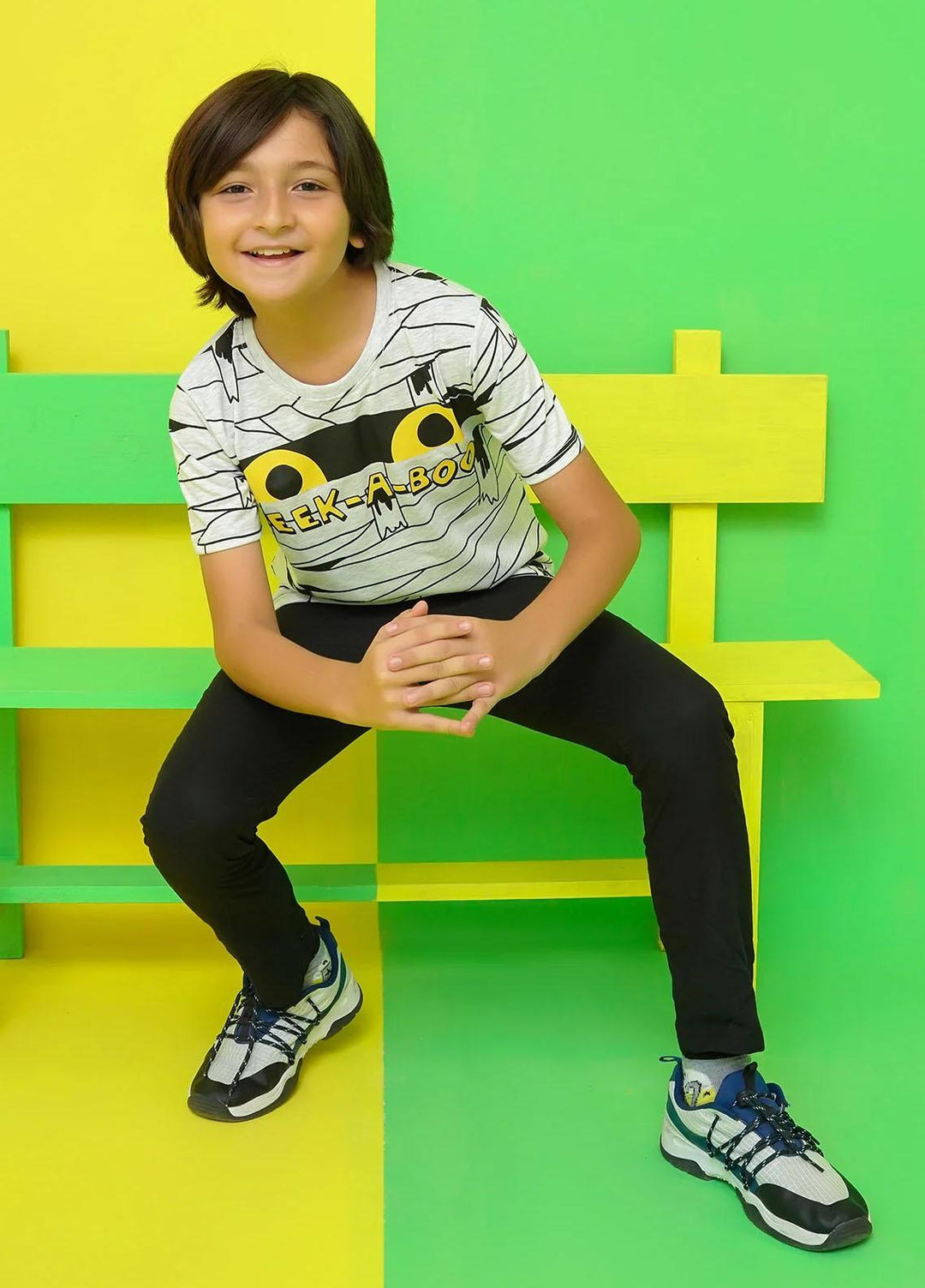 Ochre Jersey Casual T-Shirts for Boys -  OKB-293