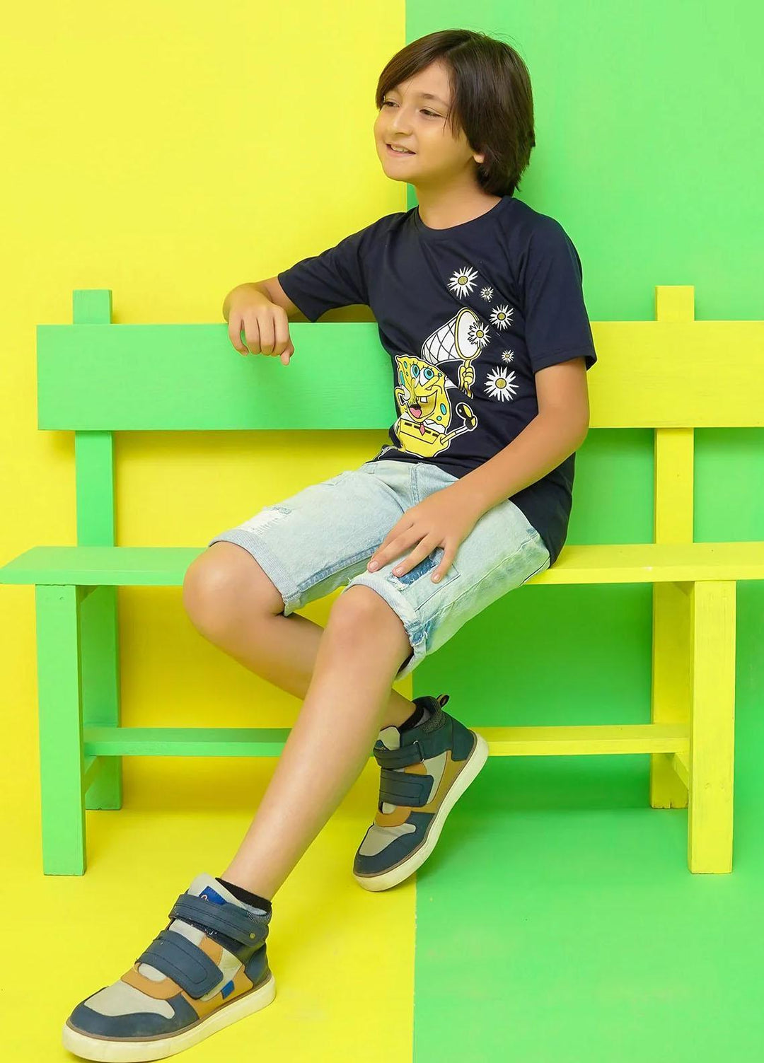 Ochre Jersey Casual T-Shirts for Boys -  OKB-296