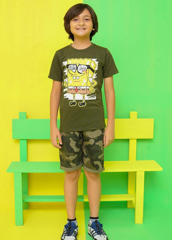 Ochre Jersey Casual T-Shirts for Boys -  OKB-311
