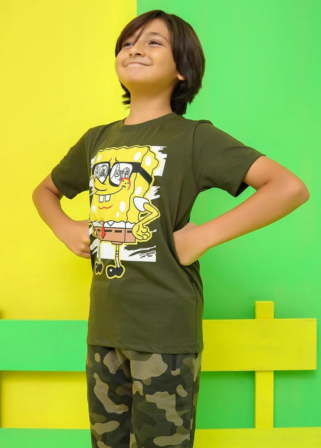 Ochre Jersey Casual T-Shirts for Boys -  OKB-311