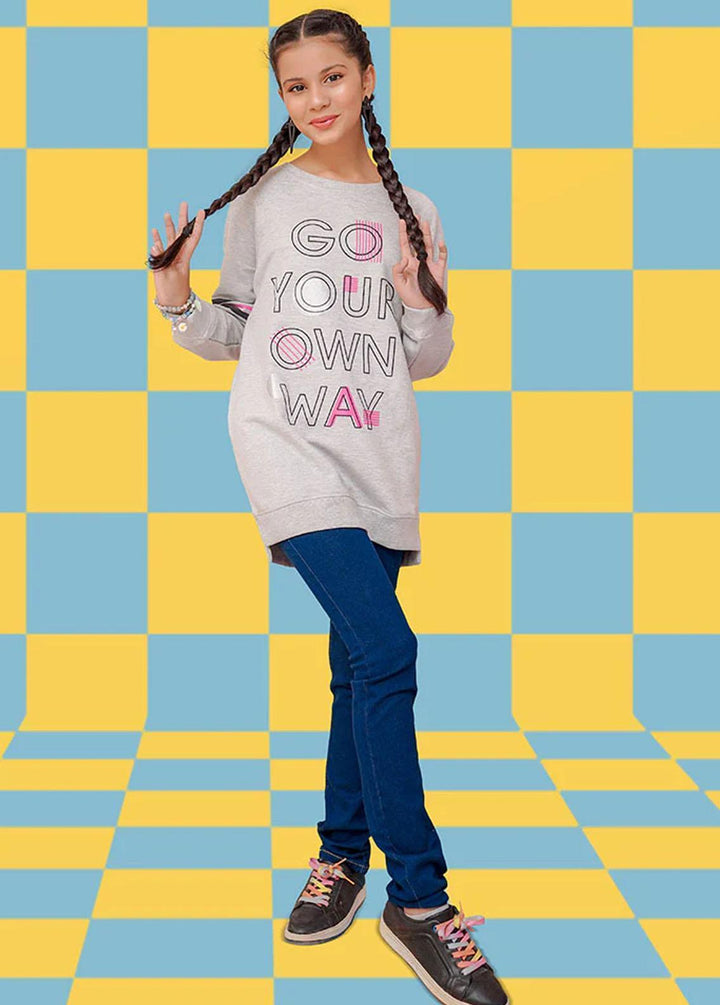 Ochre  Printed Sweatshirts for Girls -  OGK-256