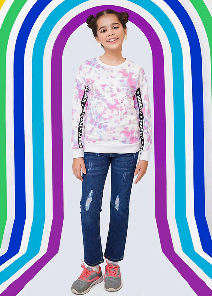 Ochre  Printed Sweatshirts for Girls -  OGK-261