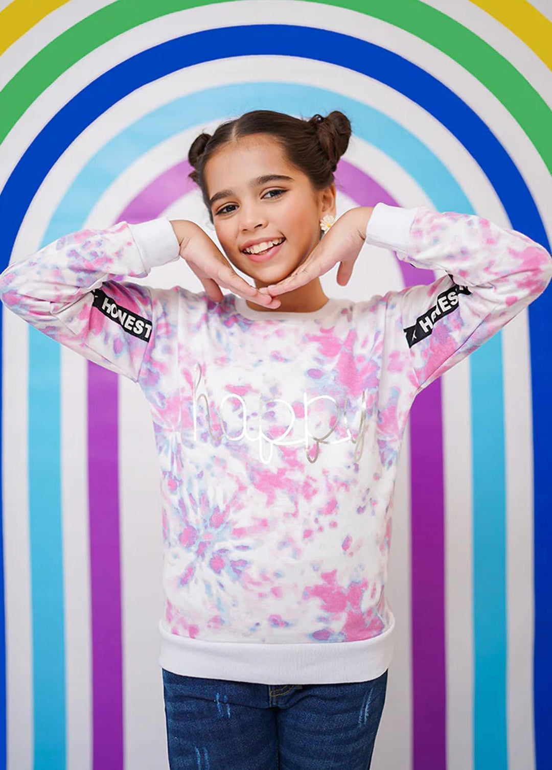 Ochre  Printed Sweatshirts for Girls -  OGK-261