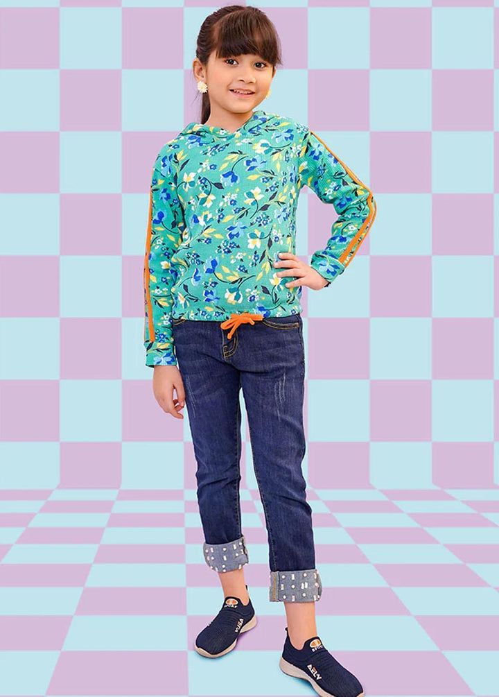 Ochre  Printed Hoodie for Girls -  OGK-264