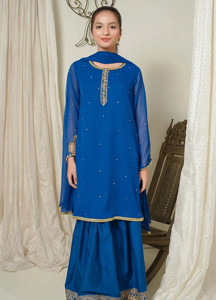Ochre Pret Casual Chiffon 3 Piece Suit EX-08